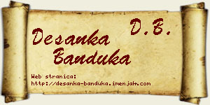 Desanka Banduka vizit kartica